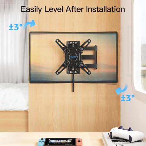 13-43 Inch Lockable RV TV Mount with Full Motion Swivel and Space Saving Design - Max 33lbs, VESA 200x200mm, for Camper, Motorhome, Truck - Variation: RV