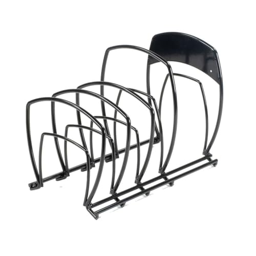 Lodge 5-Tier Matte Black Cookware Organizer Rack - Countertop Storage