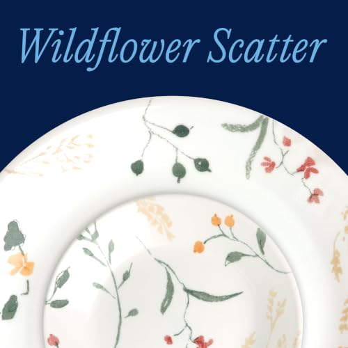 Corelle Wildflower 18-Piece Glass Dinnerware Set for 6 - Chip & Crack Resistant