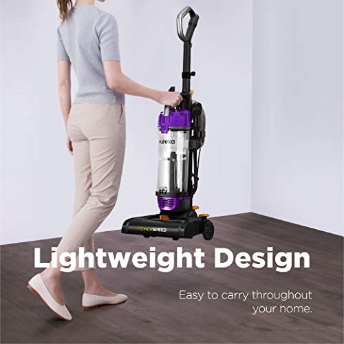 Eureka PowerSpeed NEU182B Upright Vacuum Cleaner with Washable Filter - Purple, Includes Accessories