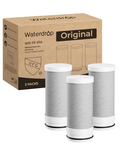 Waterdrop FF-01A Faucet Water Filter Replacement Pack of 3 for WD-FC-01