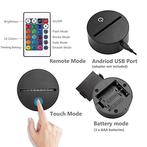 Dinosaur Toys, 3D T-Rex Night Light with Remote & Smart Touch + Timer + 16 Colors Changing Dimmable Dino 3D Lamp Gifts for Boys Kids Age 2 3 4 5 6+ Year Old Boy