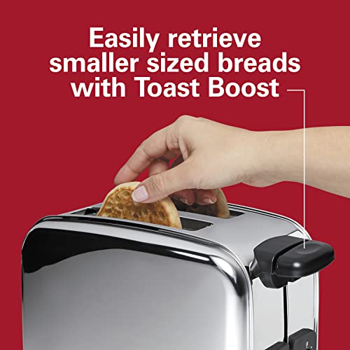 Hamilton Beach Retro 2 Slice Toaster With Sure-Toast Technology, Wide