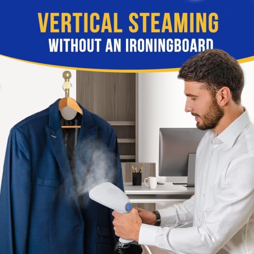 Portable 1350W Handheld Garment Steamer with 400ML Tank - Travel & Home Use