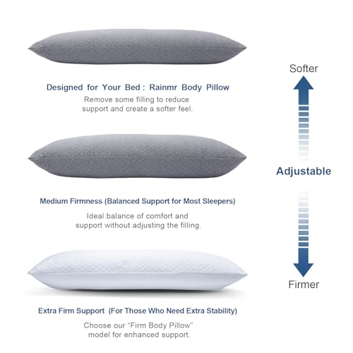 Rainmr Thick Memory Foam Body Pillow - Full Pillows for Side Sleeper