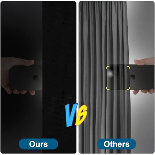 Blackout Curtains for Bedroom Portable Window Shades - 57W x 157L Black / Pack of 1