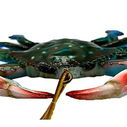 Hand Painted Blue Crab Christmas Ornament, Nautical Xmas Tree Hanging Decor, Maryland Themed Gift, 4 inches