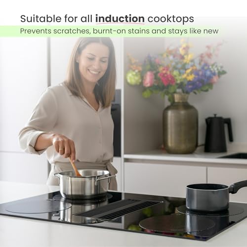 MoreCore Silicone Induction Hob Protector Set - Scratch & Spill Guard, Heat-Resistant, Reusable, 5 Pieces