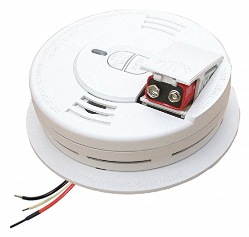 Hardwired Smoke Detector Alarm with Battery Backup and Hush Feature