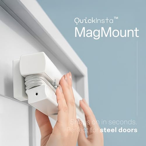 Magmount Mini Blinds - White Magnetic Door Window Coverings 25x42 in - Variation of THIS listing