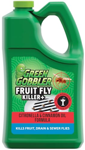 Green Gobbler Fruit Fly Killer Gel - 1 Gallon Pest Control for Drain & Sewer Flies