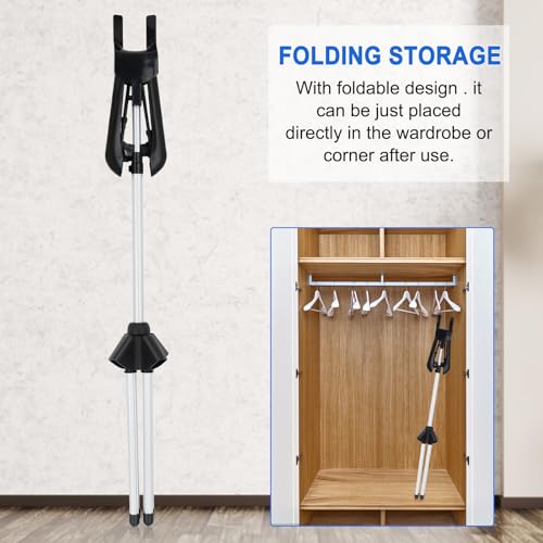 BShome Adjustable Cap and Gown Display Stand Black 32-63 Inch