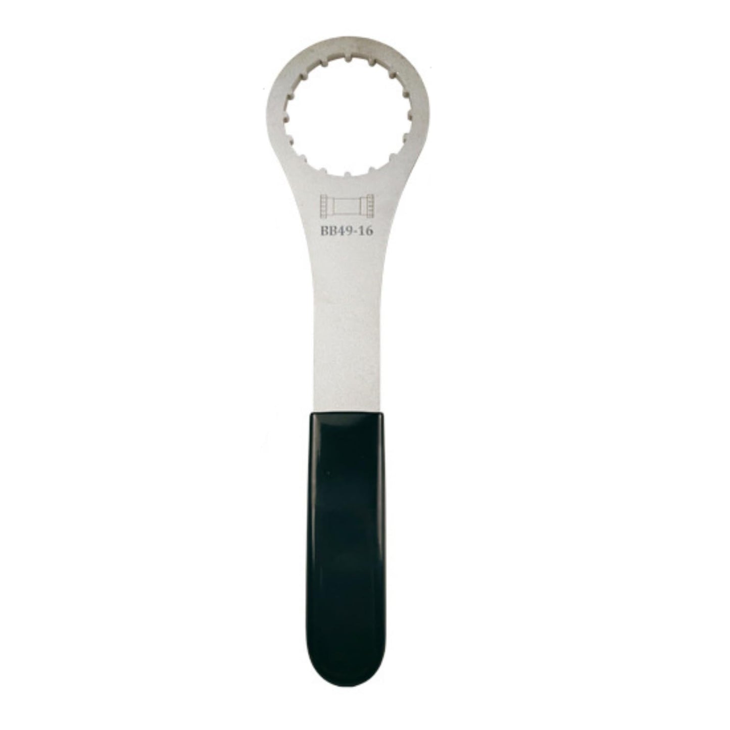 Juscycling Bottom Bracket Tool for 16-Notch 48.5mm and 49.3mm OD Threaded BB, Compatible with FSA MegaEvo and Some Brands' PF30 Threaded-Together Design