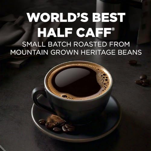 Maud's Half Caff Medium Roast Coffee Pods - 100 Count, Low Acid Blend