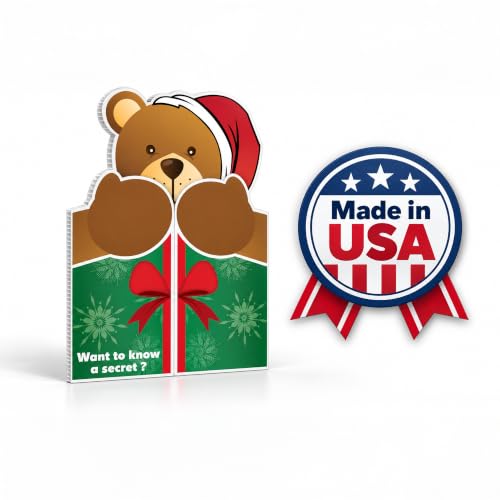 VictoryStore Jumbo 3-Foot Christmas Card with Envelope - Bear Hug