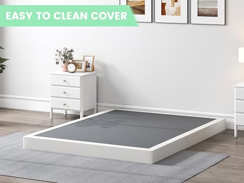 Queen Size Low Profile Box Spring - 5 Inch Support Platform with Steel Frame