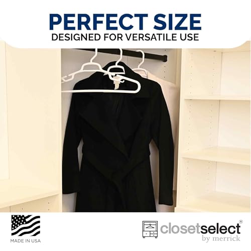 Heavy Duty Plastic Closet Hangers 19 Inch XL Pack of 36 for Coats Jackets & Bulky Garments