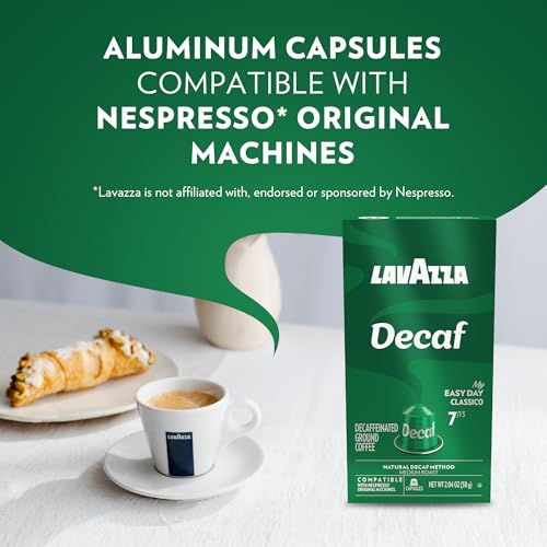 Lavazza Espresso Maestro Decaf Capsules Pack of 6 (60 Capsules) Compatible with Nespresso
