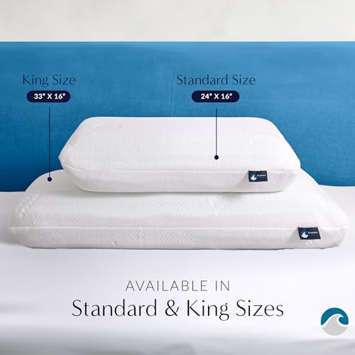 Bluewave Bedding Versalayer King Adjustable Memory Foam Pillow - 20 Heights, Firmness Options