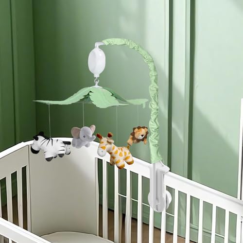 Jungle Safari Baby Crib Mobile with 35 Melodies & 3 Modes - Nursery Decor