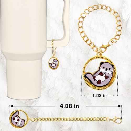 Otter Straw Topper, 10mm (0.4in) Animal Straw Covers for Stanley Cup Accessories - Otter Accessories, Decor, Stuff, Things, Gifts for Lovers, Women, Kids, Girls on Christmas, Birthday Party Decoration