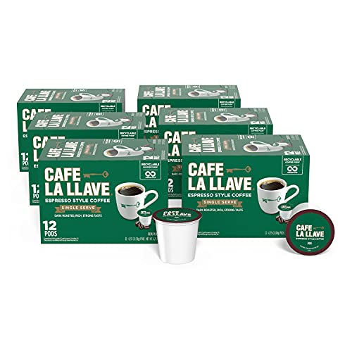 Espresso Coffee Pods - Dark Roast, 72 Count - Compatible with Keurig