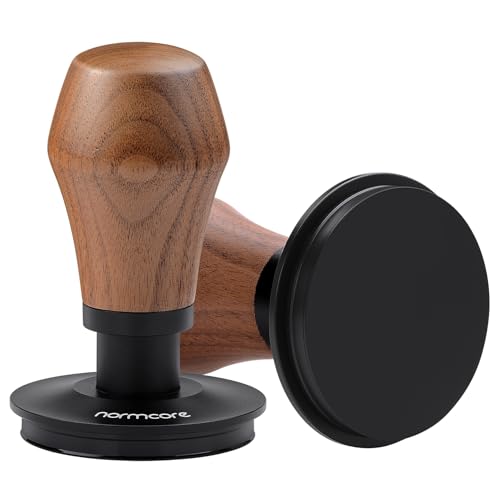 Normcore 53.3mm Espresso Coffee Tamper V4 with Walnut Handle & Titanium Coating