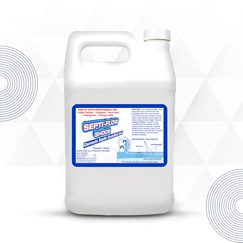 Septic-Flow Shock Drain Field Cleaner & Leach Field Treatment - 128 Fl Oz