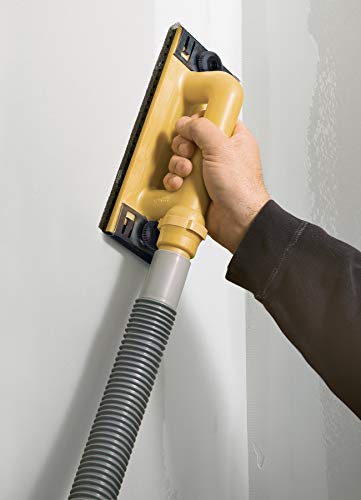 Hyde Dust-Free Drywall Sander with 6-Foot Vacuum Hose - Handheld Dustless Sanding Tool