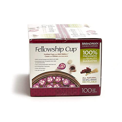 Pre-Filled Communion Cup Set with Juice & Wafer - 100 Count, Pack of 1