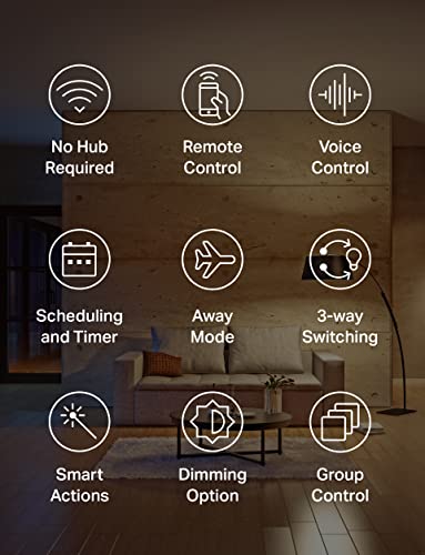 3-Way Smart Dimmer Switch Kit - KS230 KIT v2, Requires Neutral Wire, App & Voice Control