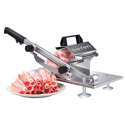 Manual Frozen Meat Slicer Stainless Steel Food Cutter for Beef Chicken Fish