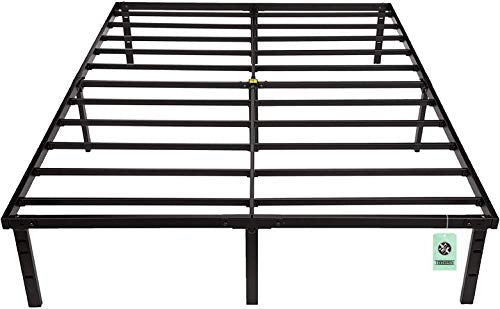 Heavy Duty Queen Bed Frame with Steel Slats - 14 Inch Storage Height, Black, Variation of THIS listing