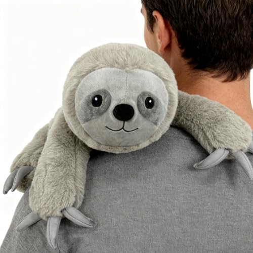 JUSTQUNSEEN Large 22" Weighted Sloth Plush Toy for Kids & Adults - Huggable Gift