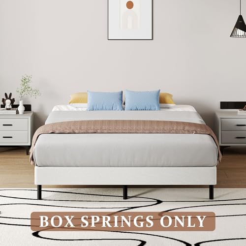 SHOANED Queen Size 5 Inch Low Profile Noise-Free Metal Box Spring Bed Foundation