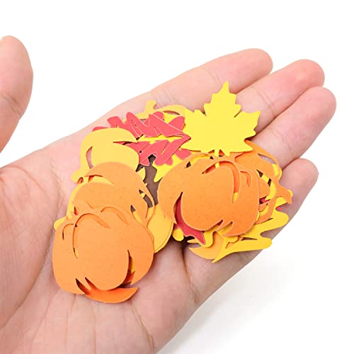 Fall Confetti Kit: Maple Leaf, Pumpkin & Acorn Paper Confetti for Weddings & Parties
