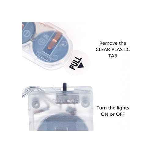 ITART Micro LED String Lights Battery Powered 8 Packs Orange Mini Fairy Hanging Light 20 LED 6Ft Ultra Thin Silver Wire Rope Lights for Christmas Trees Wedding Parties Bedroom