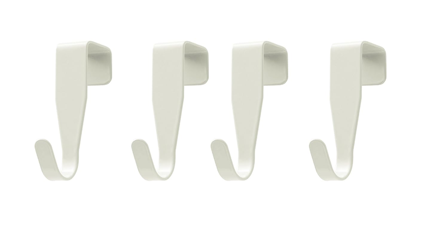 eywlwaar Over The Cabinet Door Hooks Door Hanger 4Pack Single Hook（Thickness Over 0.8Inch is Not Suitable）