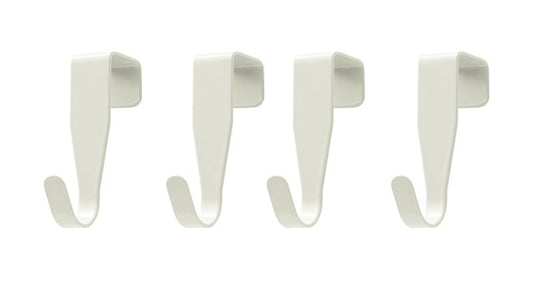 eywlwaar Over The Cabinet Door Hooks Door Hanger 4Pack Single Hook（Thickness Over 0.8Inch is Not Suitable）