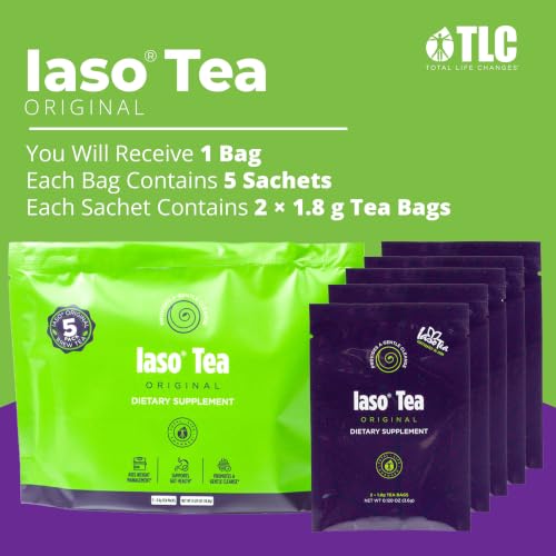 IASO Total Life Changes Iaso Brewed Tea 2 Pack (10 Sachets) Original Flavor