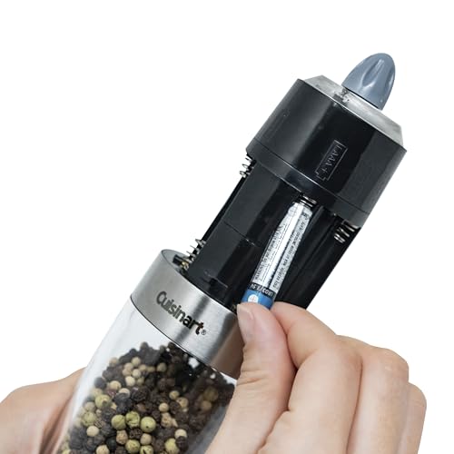 Cuisinart Gravity Salt and Pepper Grinder Set 8x2 Inch Automatic Operation