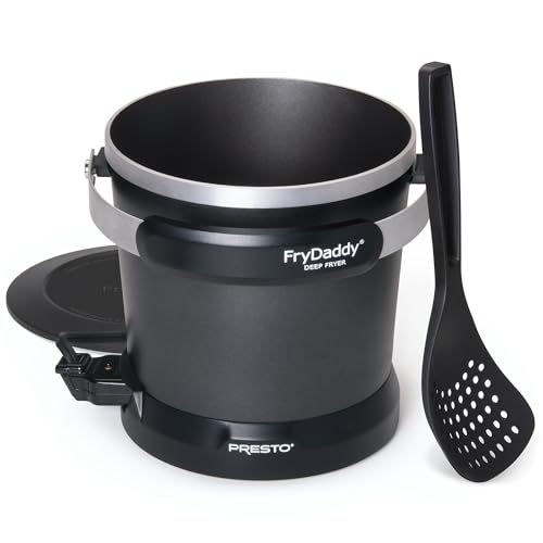 Presto 05420 FryDaddy Electric Deep Fryer - Black, Compact Kitchen Appliance