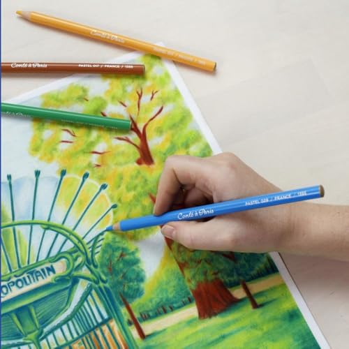 Conté à Paris 48 Count Assorted Pastel Pencils - Hard Pastel Art Set