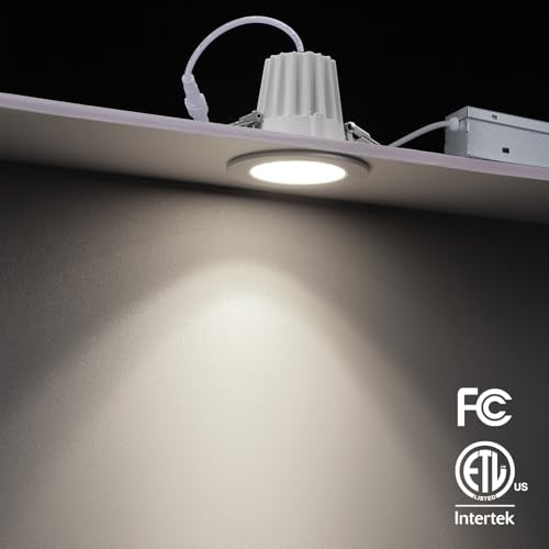 6-Pack 2 Inch LED Recessed Lighting with 5 CCT Adjustable, CRI90, Dimmable