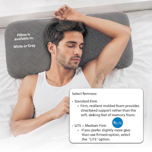 Therapeutica Ergonomic Cervical Pillow for Neck Pain Relief, Average,
