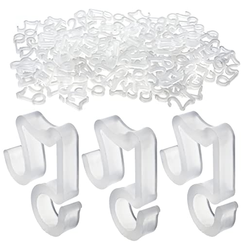 100 Pcs Outdoor Light Clips Hooks for String Lights Gutter Clips for Hanging Christmas Village Accessories