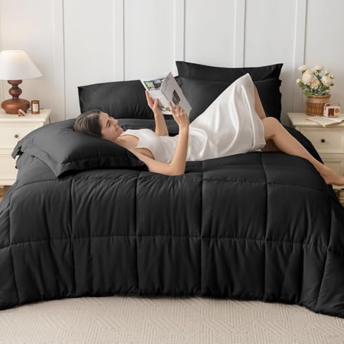 JOLLYVOGUE Queen Comforter Set, Ultra-Soft Bed in a Bag Size 7