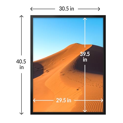 Black 30x40 Picture Frame for Wall Display - Classic Collection