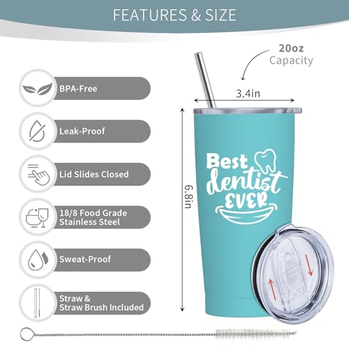 20oz Dentist Gifts Tumbler - NVFCC Stainless Steel Travel Mug for Dental Professionals