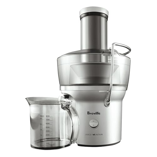 Breville BJE200XL Juice Fountain Compact Centrifugal Machine, Silver